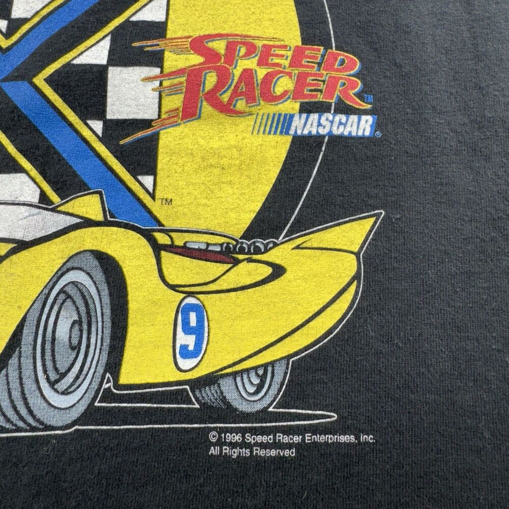 Vintage Speed Racer Shirt Youth 14-16 Nascar X 1996 Movie Promo USA 90s Kids Tee - Picture 4 of 10